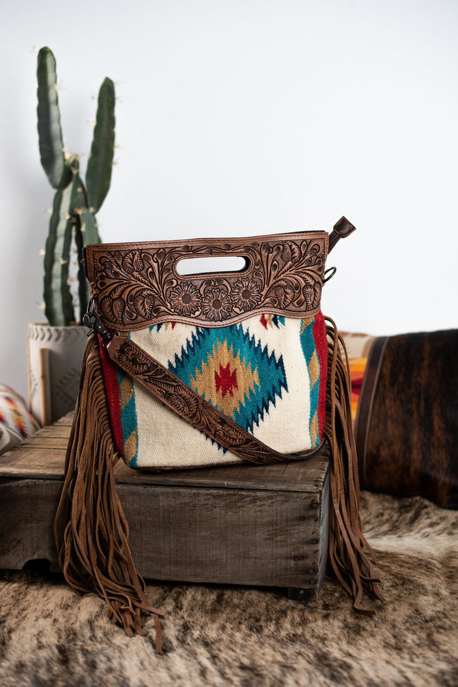 The Big Chief Saddle Blanket Purse with Fringe | Blanket purse, Western  bags purses, Saddle blanket